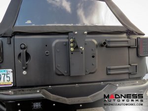 Jeep Wrangler JK Venom Tailgate Tire Carrier by Addictive Desert Designs - 2007+